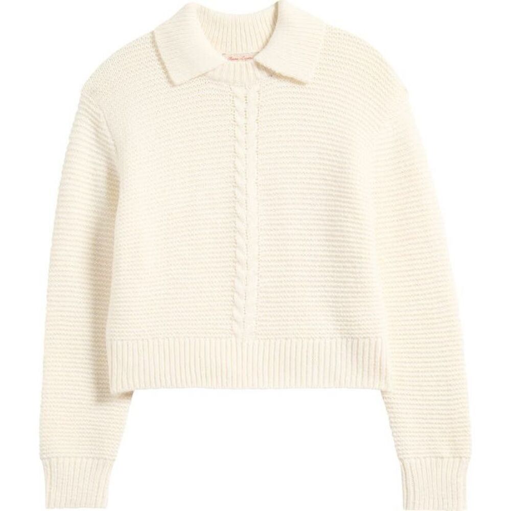 Marine Layer Women’s Ivory Knit Sweater Sz L NWT